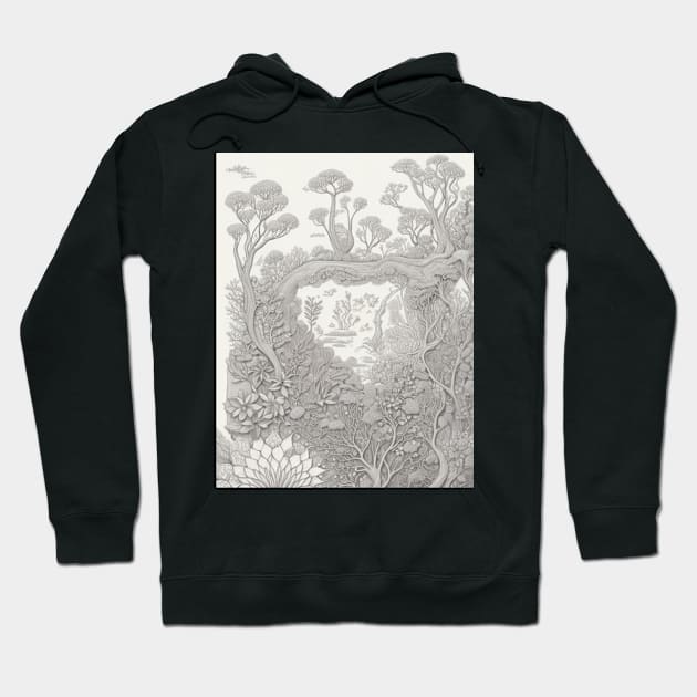 Natural Wonders Unveiled Pattern Hoodie by JEWEBIE